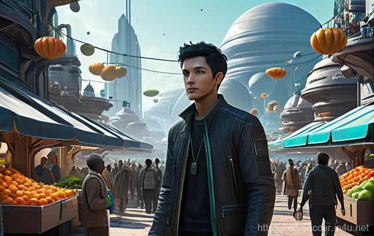 축구로 알아보는 심리학 - A young woman, approximately 25-30 years old, with long, flowing auburn hair, is standing on a pictu...