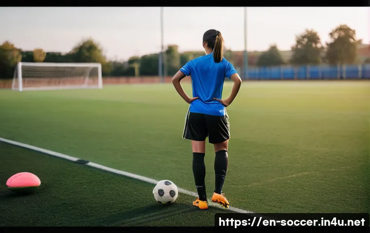 축구 유망주 스토리 공유 - **Prompt:** A highly dedicated, young male or female football (soccer) player, aged 17, is intensely...